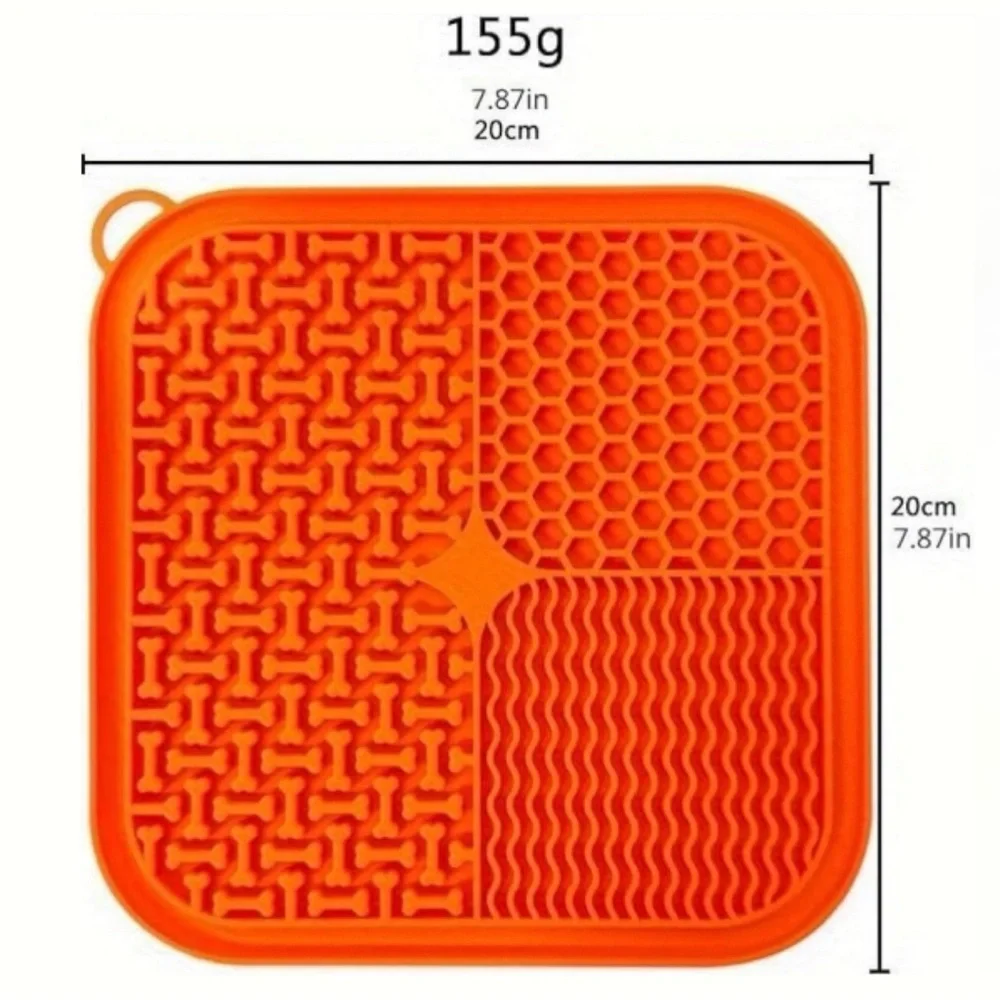 💞 New Green Silicone Pet Slow Feeder & Enrichment Lick Mat with Suction Cups